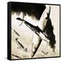 Unidentified Spitfire in Dogfight with German Fighters-null-Framed Stretched Canvas