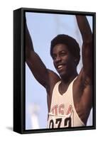 Unidentified Us Athlete at the 1972 Summer Olympic Games in Munich, Germany-John Dominis-Framed Stretched Canvas