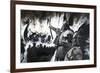 Unidentified Viking Scene with Longship Aflame-Andrew Howat-Framed Giclee Print