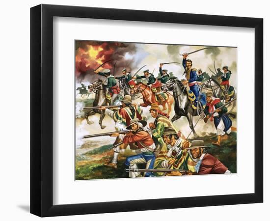 Unidentified War, Possibly Part of Mexican Revolution-Ron Embleton-Framed Premium Giclee Print