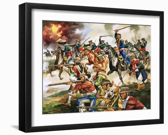 Unidentified War, Possibly Part of Mexican Revolution-Ron Embleton-Framed Giclee Print