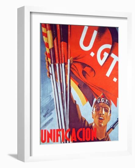 'Unification', Republican Poster, 1937-null-Framed Giclee Print