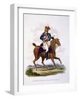 Uniform of a Private of the 15th or King's Light Dragoons (Hussars), from 'Costume of the British…-Charles Hamilton Smith-Framed Giclee Print