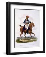 Uniform of a Private of the 15th or King's Light Dragoons (Hussars), from 'Costume of the British…-Charles Hamilton Smith-Framed Premium Giclee Print