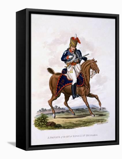 Uniform of a Private of the 15th or King's Light Dragoons (Hussars), from 'Costume of the British…-Charles Hamilton Smith-Framed Stretched Canvas