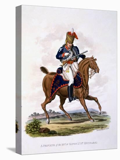 Uniform of a Private of the 15th or King's Light Dragoons (Hussars), from 'Costume of the British…-Charles Hamilton Smith-Stretched Canvas