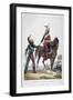 Uniform of a Regiment of Dragoons of the Royal Guard, France, 1823-Charles Etienne Pierre Motte-Framed Giclee Print