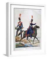 Uniform of a Regiment of Horse Artillery, France, 1823-Charles Etienne Pierre Motte-Framed Giclee Print