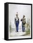 Uniform of a Regiment of Light Infantry, France, 1823-Charles Etienne Pierre Motte-Framed Stretched Canvas
