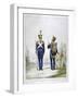 Uniform of a Regiment of Light Infantry, France, 1823-Charles Etienne Pierre Motte-Framed Giclee Print