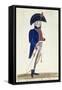 Uniform of an Argentine Officer at the Time of the Declaration of Independence, 1816-null-Framed Stretched Canvas