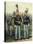 Uniform of Colonel of Genoa Cavalry and of Captain of Royal Equestrian Academy-null-Stretched Canvas