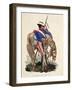 Uniform of Infantry Dragoon-Claudio Linati-Framed Giclee Print