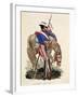 Uniform of Infantry Dragoon-Claudio Linati-Framed Giclee Print