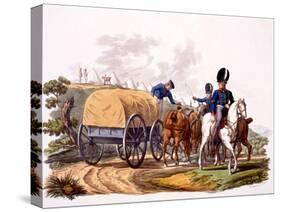 Uniform of Royal Artillery Drivers (With Wagon and Camp), from 'Costume of the British Empire,…-Charles Hamilton Smith-Stretched Canvas
