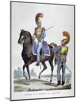 Uniform of the 1st Regiment of Carabiniers, France, 1823-Charles Etienne Pierre Motte-Mounted Giclee Print