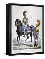 Uniform of the 1st Regiment of Carabiniers, France, 1823-Charles Etienne Pierre Motte-Framed Stretched Canvas