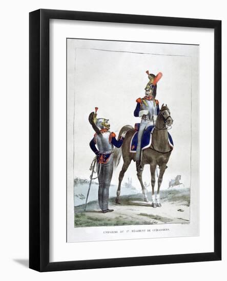 Uniform of the 1st Regiment of Chasseurs, France, 1823-Charles Etienne Pierre Motte-Framed Giclee Print