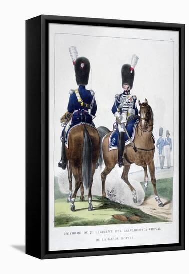 Uniform of the 2nd Regiment of Horse Grenadiers, France, 1823-Charles Etienne Pierre Motte-Framed Stretched Canvas