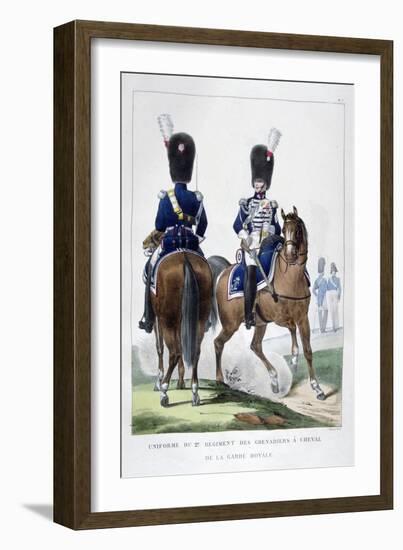 Uniform of the 2nd Regiment of Horse Grenadiers, France, 1823-Charles Etienne Pierre Motte-Framed Giclee Print