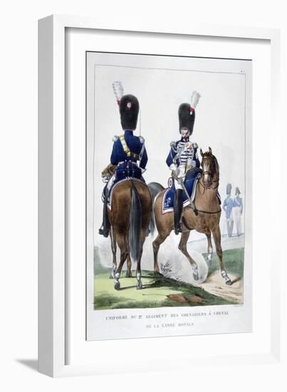 Uniform of the 2nd Regiment of Horse Grenadiers, France, 1823-Charles Etienne Pierre Motte-Framed Giclee Print