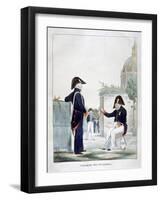 Uniform of the Invalides, France, 1823-Charles Etienne Pierre Motte-Framed Giclee Print