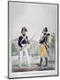 Uniform of the Royal Foot Gendarmes, France, 1823-Charles Etienne Pierre Motte-Mounted Giclee Print
