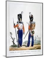 Uniform of the Swiss Grenadiers 7th Regiment of Infantry of the Royal Guard, France, 1823-Charles Etienne Pierre Motte-Mounted Giclee Print