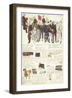 Uniform Variations of Great Manoeuvres Campaign of Kingdom of Italy-null-Framed Giclee Print