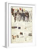 Uniform Variations of Great Manoeuvres Campaign of Kingdom of Italy-null-Framed Giclee Print