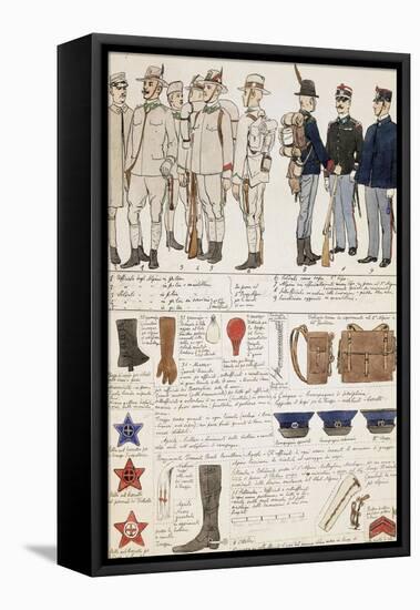 Uniform Variations of Kingdom of Italy, 1906-null-Framed Stretched Canvas