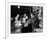 Uniformed Actor/Pilot, Col. Jimmy Stewart Talking on Telephone at Father's Hardware Store-Peter Stackpole-Framed Photographic Print