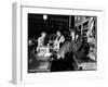 Uniformed Actor/Pilot, Col. Jimmy Stewart Talking on Telephone at Father's Hardware Store-Peter Stackpole-Framed Premium Photographic Print