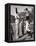 Uniformed Drum Major for the University of Michigan Marching Band on a March Across the Campus Lawn-Alfred Eisenstaedt-Framed Stretched Canvas