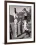 Uniformed Drum Major for the University of Michigan Marching Band on a March Across the Campus Lawn-Alfred Eisenstaedt-Framed Photographic Print