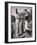 Uniformed Drum Major for the University of Michigan Marching Band on a March Across the Campus Lawn-Alfred Eisenstaedt-Framed Photographic Print