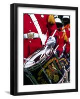 Uniformed Guardsman Playing Drum, Bermuda, Caribbean-Robin Hill-Framed Photographic Print