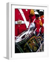 Uniformed Guardsman Playing Drum, Bermuda, Caribbean-Robin Hill-Framed Photographic Print