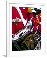 Uniformed Guardsman Playing Drum, Bermuda, Caribbean-Robin Hill-Framed Photographic Print