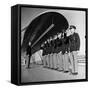 Uniformed Tour Guides Lined Up For Inspection at the 1939 New York World's Fair-Alfred Eisenstaedt-Framed Stretched Canvas