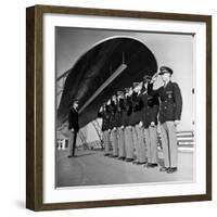 Uniformed Tour Guides Lined Up For Inspection at the 1939 New York World's Fair-Alfred Eisenstaedt-Framed Photographic Print