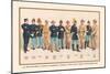 Uniforms: 4 Cavalry, 2 Engineers, 1 Hospital, 2 Staff, 2 Signal Corps, 1899-Arthur Wagner-Mounted Premium Giclee Print