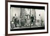 Uniforms in Store Window-null-Framed Art Print