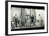 Uniforms in Store Window-null-Framed Art Print