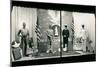 Uniforms in Store Window-null-Mounted Art Print