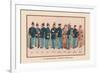 Uniforms of 10 Infantry Figures, 1899-Arthur Wagner-Framed Art Print