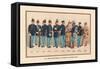 Uniforms of 10 Infantry Figures, 1899-Arthur Wagner-Framed Stretched Canvas