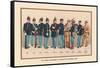 Uniforms of 10 Infantry Figures, 1899-Arthur Wagner-Framed Stretched Canvas