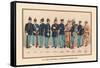 Uniforms of 10 Infantry Figures, 1899-Arthur Wagner-Framed Stretched Canvas