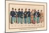 Uniforms of 10 Infantry Figures, 1899-Arthur Wagner-Mounted Art Print